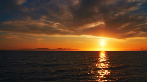 A beautiful sunset in the clouds Stock Footage 92205167