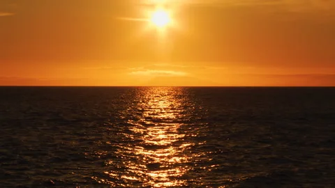 A beautiful sunset in the clouds Stock Footage 92205292