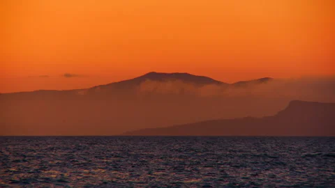 A beautiful sunset in the clouds Stock Footage 92206126