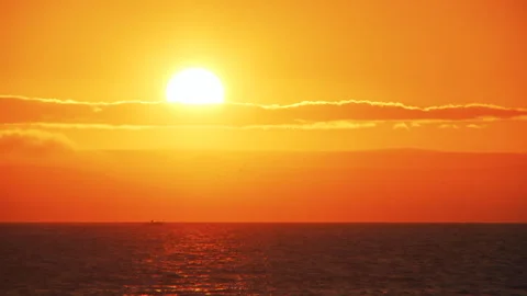A beautiful sunset in the clouds Stock Footage 92206290