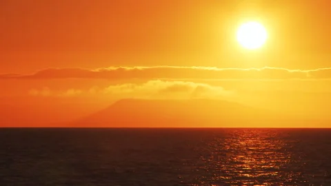 A beautiful sunset in the clouds Stock Footage 92206343