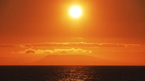 A beautiful sunset in the clouds Stock Footage 92206442