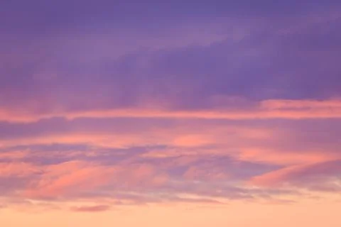 Beautiful sunset clouds Stock Photos