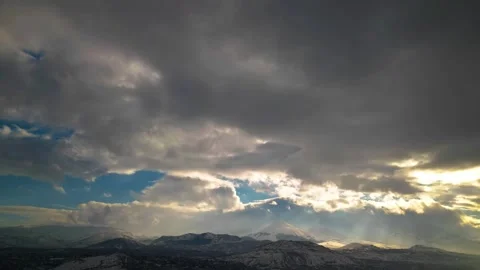 Beautiful Sunset Clouds Time Lapse 動画素材 295026991