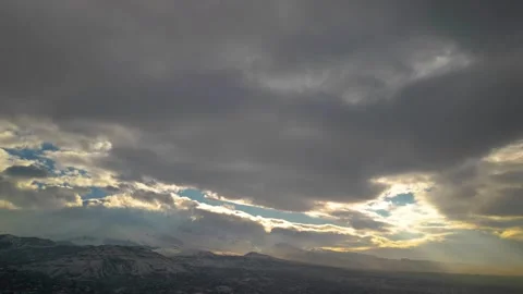 Beautiful Sunset Clouds Time Lapse 動画素材 295027085