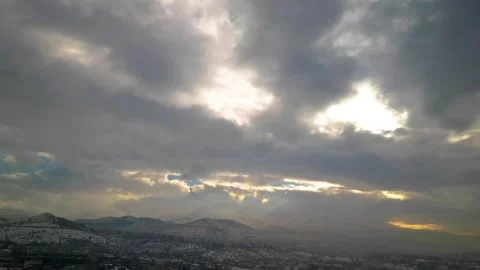 Beautiful Sunset Clouds Time Lapse 動画素材 295027146