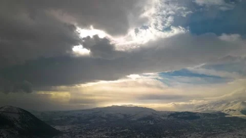 Beautiful Sunset Clouds Time Lapse 動画素材 295027265