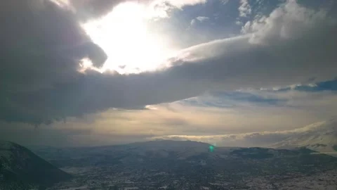 Beautiful Sunset Clouds Time Lapse 動画素材 295027320