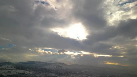 Beautiful Sunset Clouds Time Lapse 動画素材 295027427