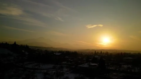 Beautiful Sunset Clouds Time Lapse 動画素材 295027657