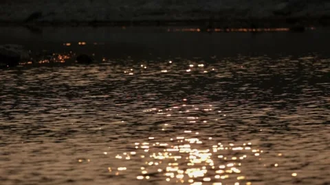 Beautiful sunset colours on the lake Stock Footage 234801188