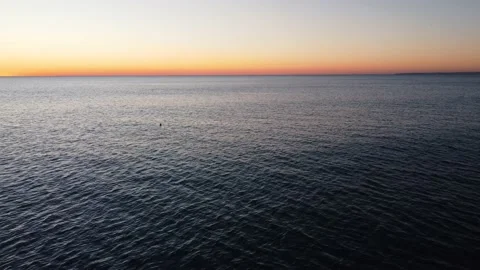 Beautiful Sunset in Costa da Caparica, Portugal Stock Footage 145702020