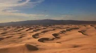 Beautiful Sunset In The Desert. Sandstorm On The Dune Stock Footage