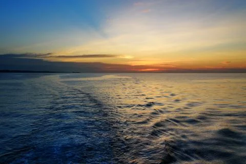 Beautiful sunset at the equator Foto stock