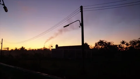 Beautiful sunset in the evening Stock Footage 102664751