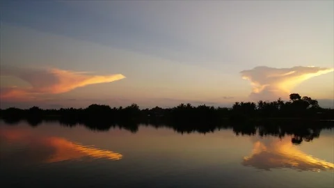 Beautiful sunset in the evening Stock Footage 103202523