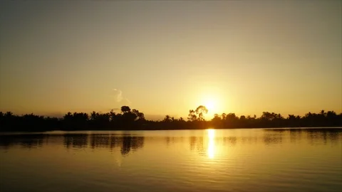 Beautiful sunset in the evening Stock Footage 103202561