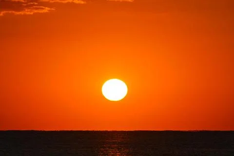 A beautiful sunset in the evening. Stock-Fotos