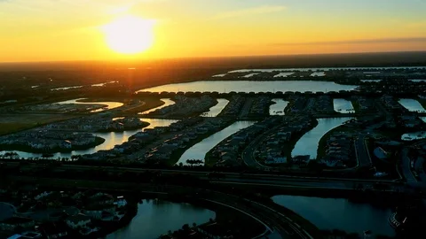 Beautiful sunset in Florida Stock Footage 126169399