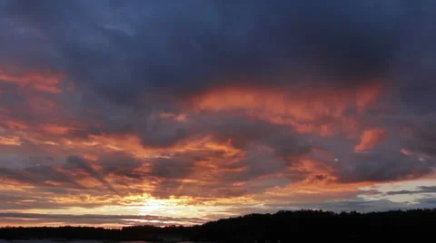 Beautiful sunset Stock Footage 42941113