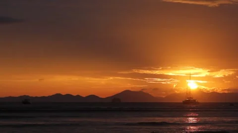 Beautiful sunset Stock Footage 56743106