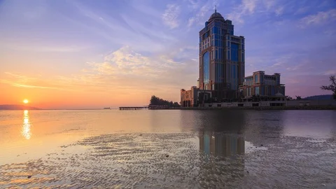 Beautiful Sunset Stock Footage 95076321