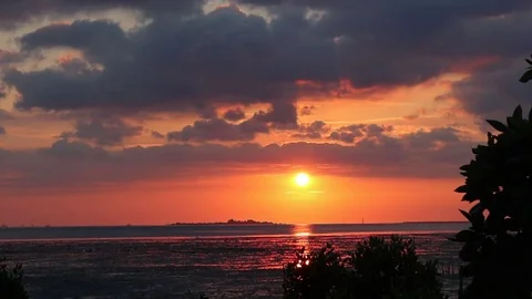 Beautiful sunset Stock Footage 113579055