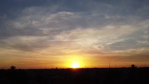 Beautiful sunset Stock Footage 154778625