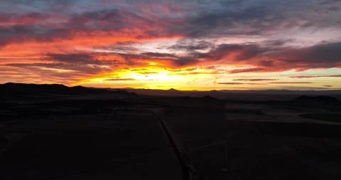 Beautiful Sunset Stock Footage 255075787