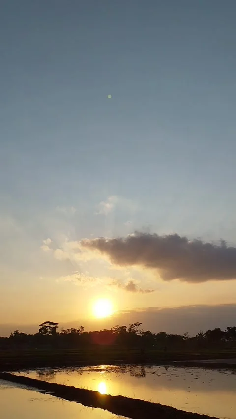 Beautiful sunset Stock Footage 312807191