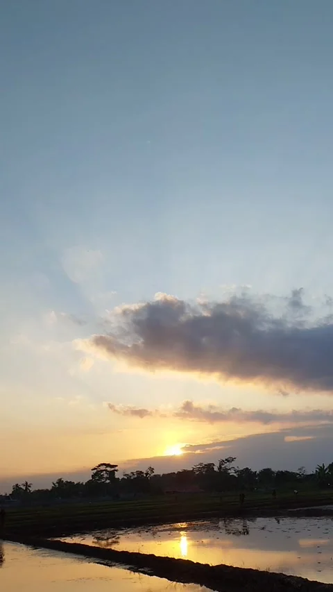 Beautiful sunset Stock Footage 312807244