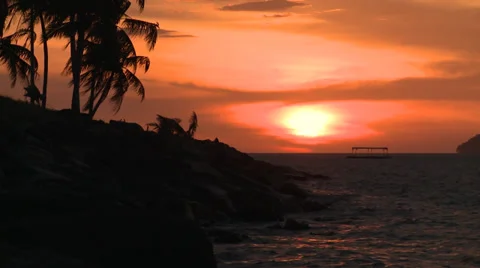 Beautiful sunset - HD Stock Footage 35349134