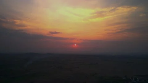 Beautiful sunset, hyperlapse Stock Footage 148733642