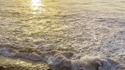 Beautiful sunset on Karachi beach in the evening on October 18, 2024. Stock-Footage 295387745