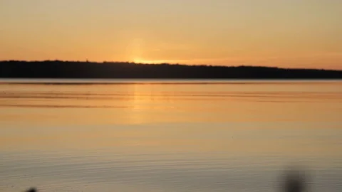 Beautiful Sunset By the lake 動画素材 129733351