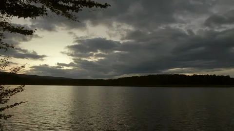 Beautiful sunset on lake 動画素材 148439280
