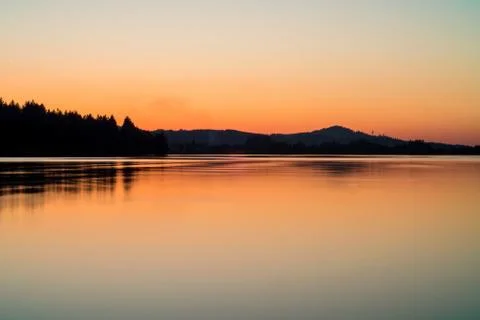 Beautiful Sunset Lake Stock Photos