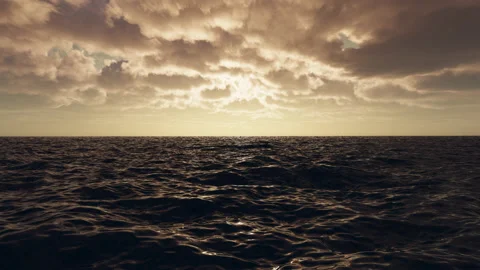 Beautiful sunset landscape clouds over the sea. Stock Footage 231755686