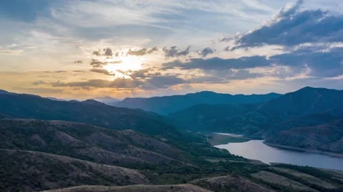 Beautiful sunset landscape Stock Footage 172431105