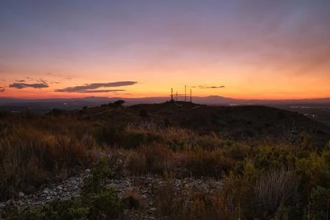 Beautiful sunset landscape general view Fotos de archivo