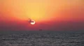 Beautiful sunset in Mediterranean sea, Pathos, Cyprus HD Footage