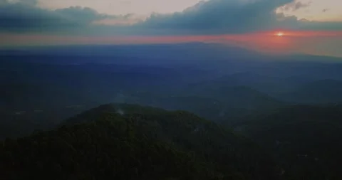 Beautiful sunset in mountain of Bali Stock Footage 248902007