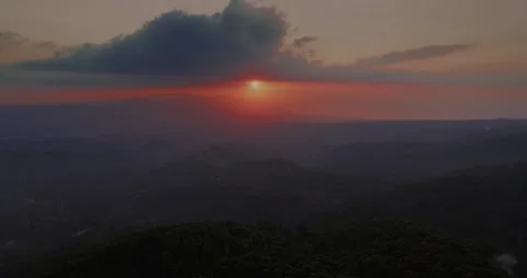 Beautiful sunset in mountain of Bali 스톡 동영상 251114986