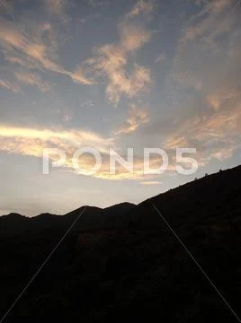 Beautiful sunset at nailing of south china Stock Photos