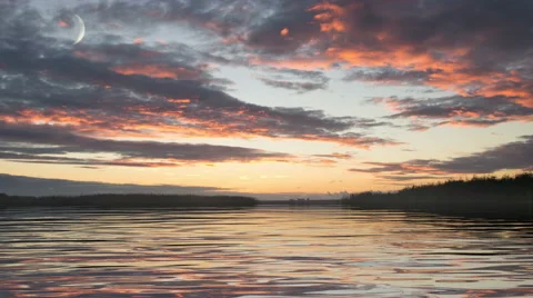 Beautiful Sunset Nature Background Video stock 67455950