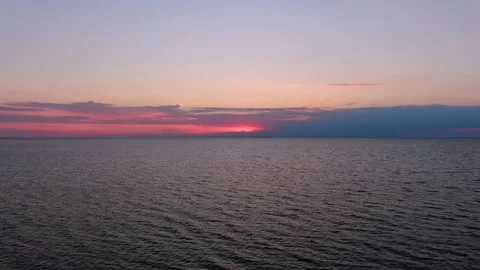 Beautiful sunset in the ocean Stock Footage 139046684