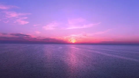 Beautiful sunset in the ocean Stock Footage 146323107