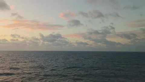 Beautiful sunset in ocean Stock Footage 254131372