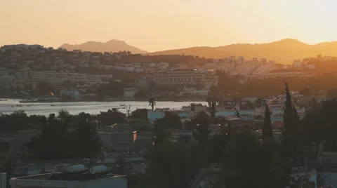 Beautiful sunset over a Bay. Stock-Footage 62176288