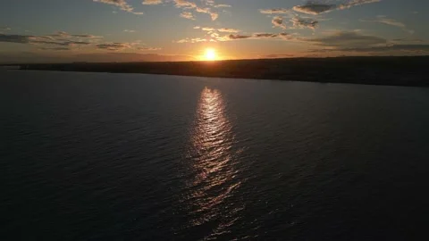 Beautiful sunset over the coast. Stock-Footage 229703436